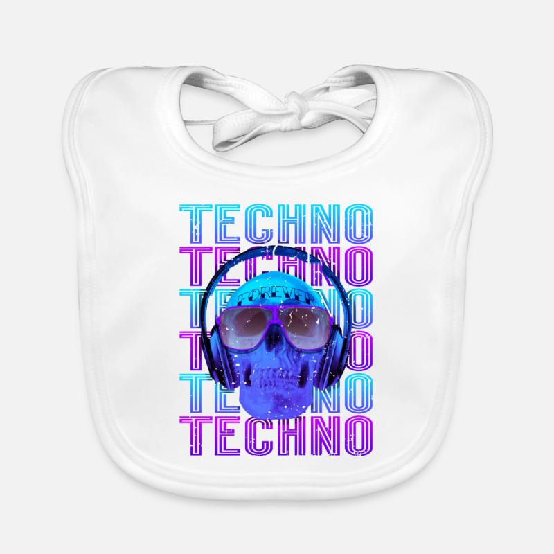 Techno Musik Baby Bio-Lätzchen