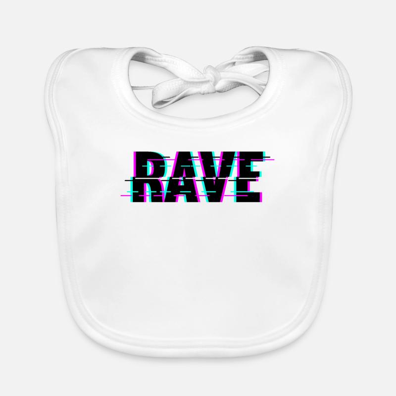 Techno Musik Rave Baby Bio-Lätzchen