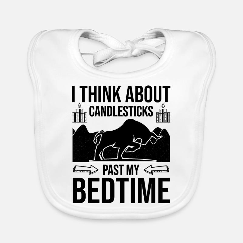 Je pense à Candlesticks Stock Forex Trader Bavoir bio Bébé
