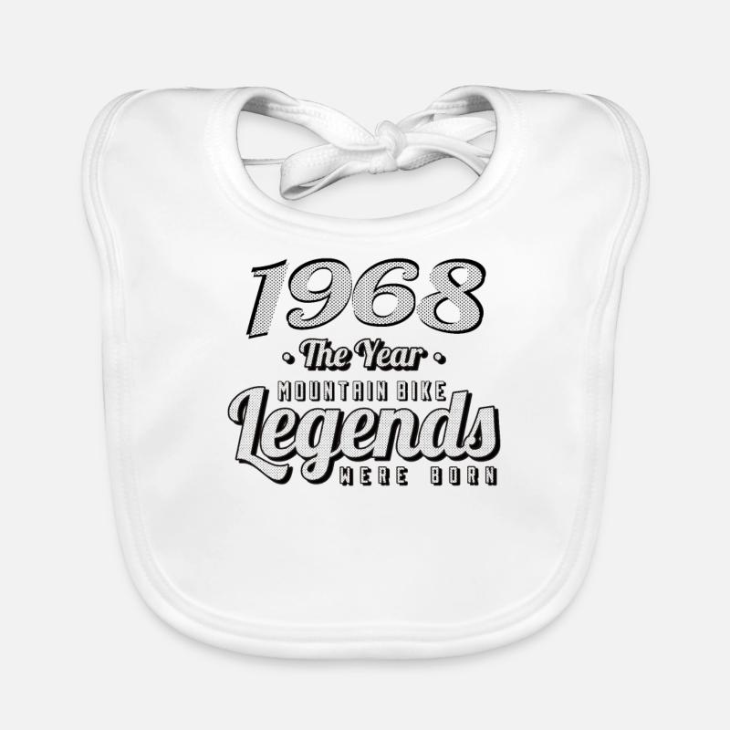 VTT-Mountainbiker 1968 Naissance Anniversaire VTT Bavoir bio Bébé