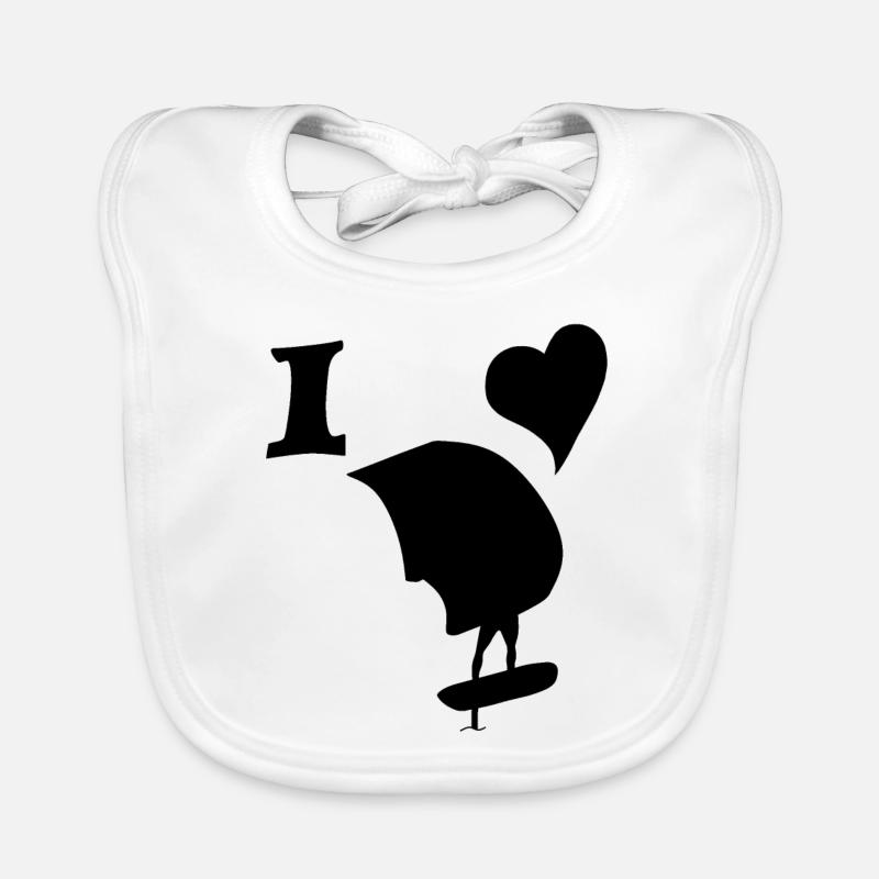 Amour pour wingfoilen Bavoir bio Bébé