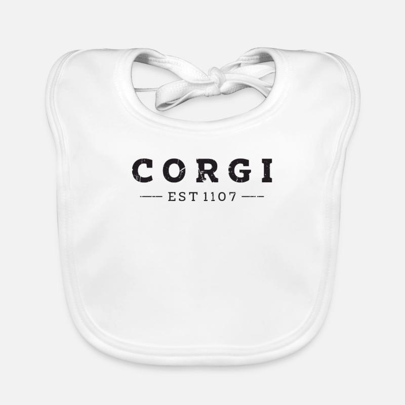 Corgi est 1107 - corgi Eigentümer Baby Bio-Lätzchen