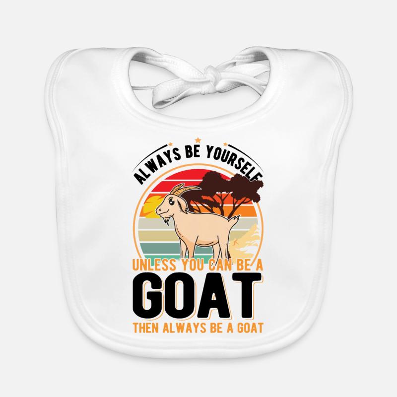Chèvre Cadeau Chèvre Gardien Chèvre Bavoir bio Bébé