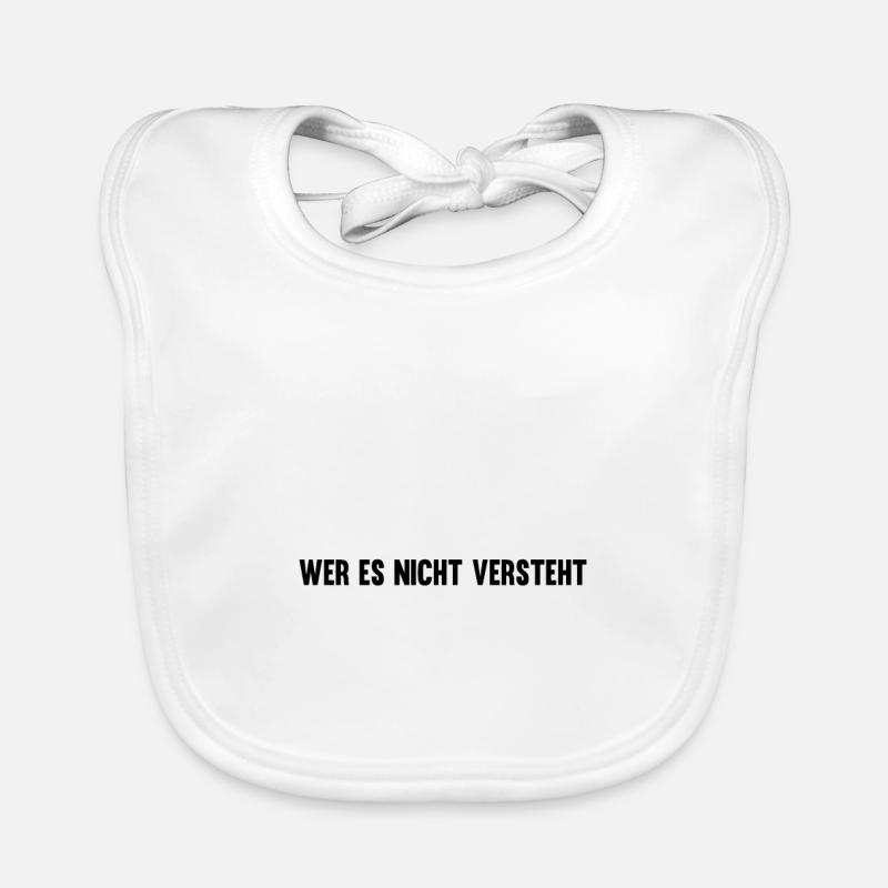 Techno Ist Wie Schule Techno - Baby Bio-Lätzchen - Weiß