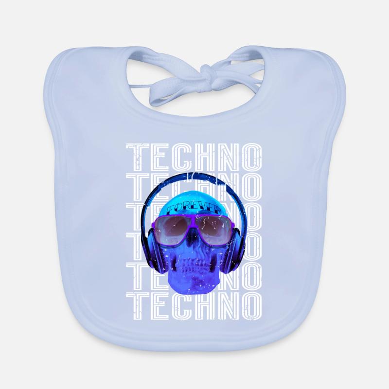Musique techno Bavoir bio Bébé