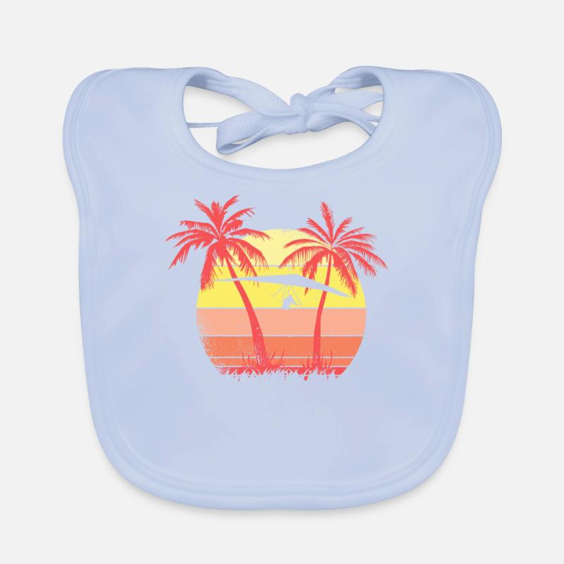 Hangglider Summer Sunset de los años 80 Bavoir bio Bébé