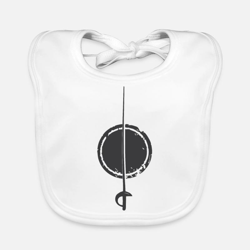 Fechten Épée Baby Bio-Lätzchen