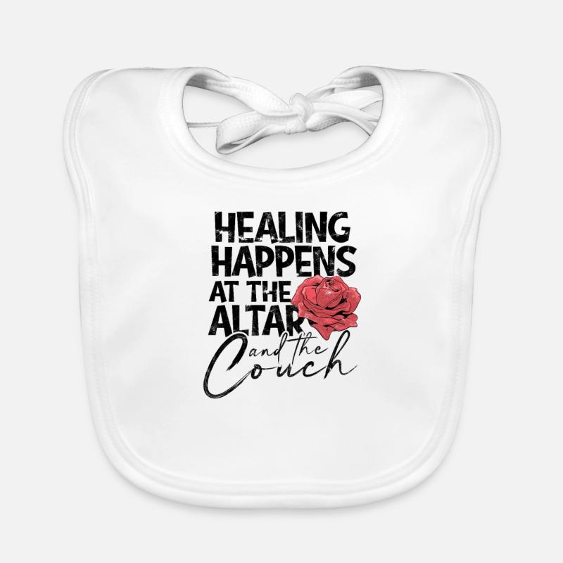 Heilung geschieht am Altar und auf der Couch - Baby Bio-Lätzchen