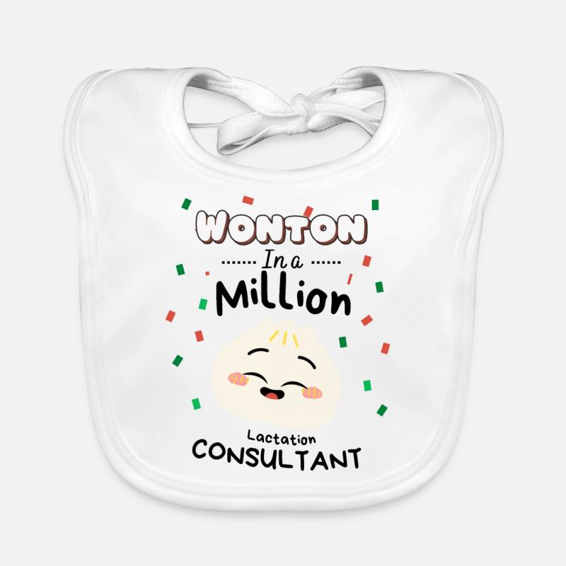 Humor lactation consultant breastfeeding support Organic Baby Bibs