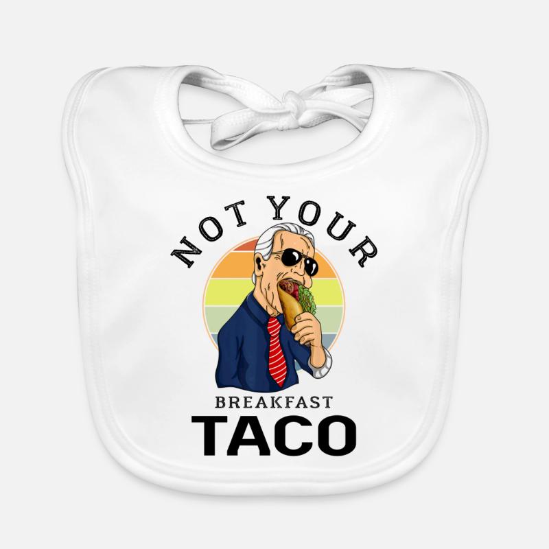 Not Your Breakfast Taco Funny Jill Breakfast Taco Bavoir bio Bébé