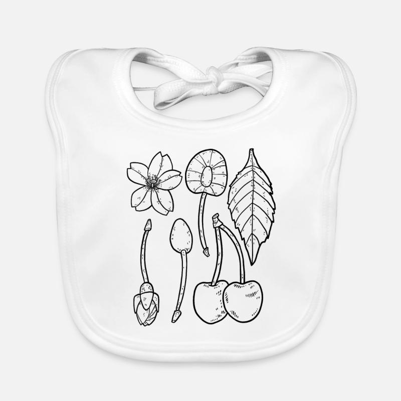 Cherries Organic Baby Bibs