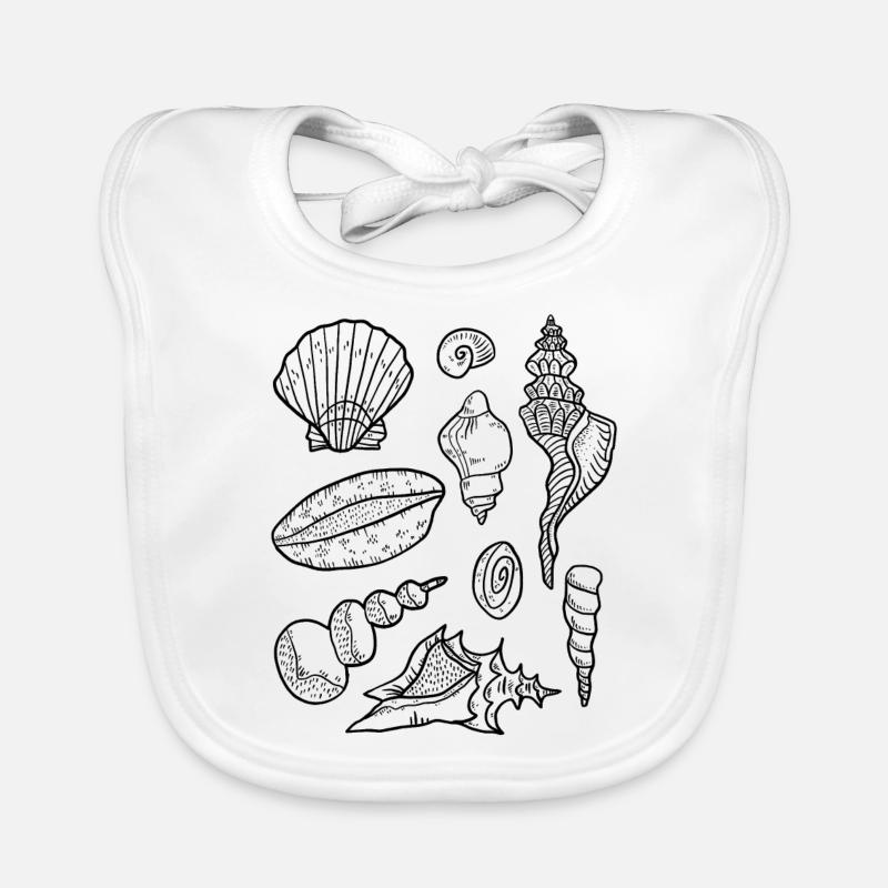 Mussels Organic Baby Bibs