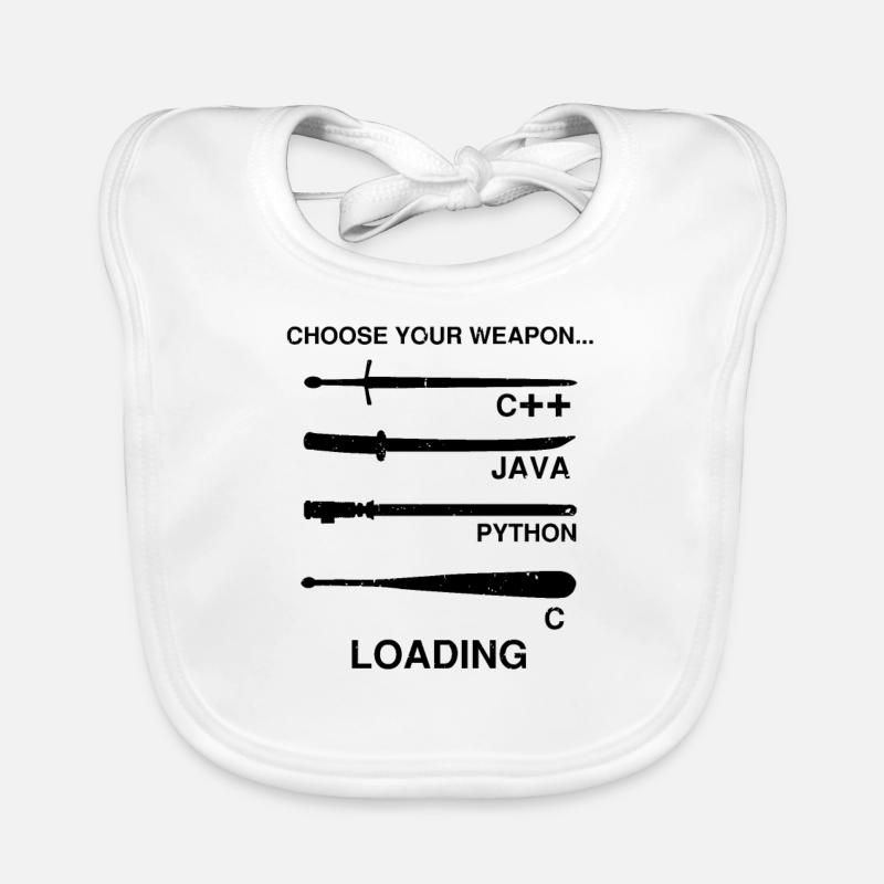 Cyber Security Design for IT Security and Hackers Organic Baby Bibs
