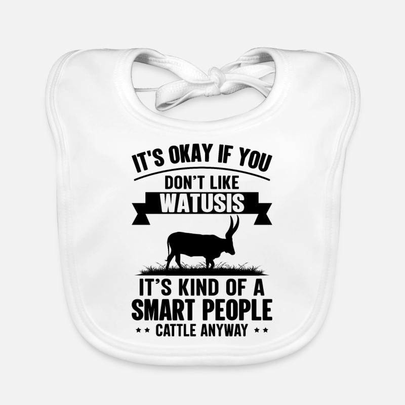 Smart people - Cow Watusis Organic Baby Bibs