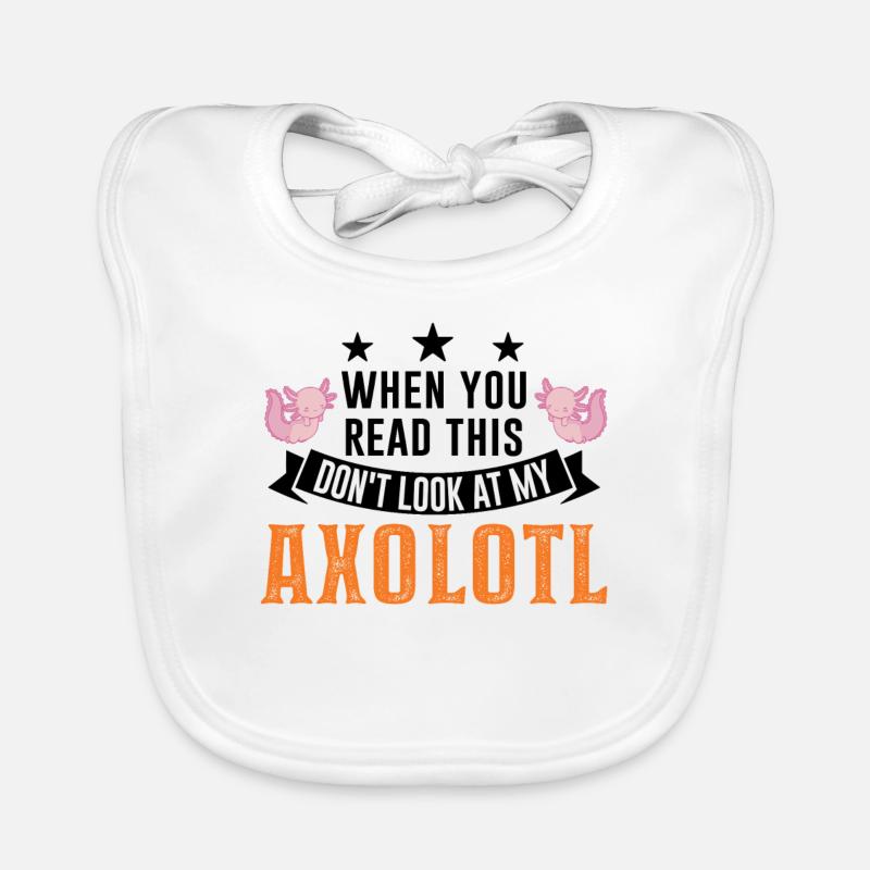 Axolotl Gift Tail Lurch Axolotl Organic Baby Bibs