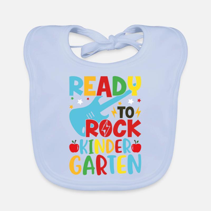 Ready to get kindergarten moving Organic Baby Bibs