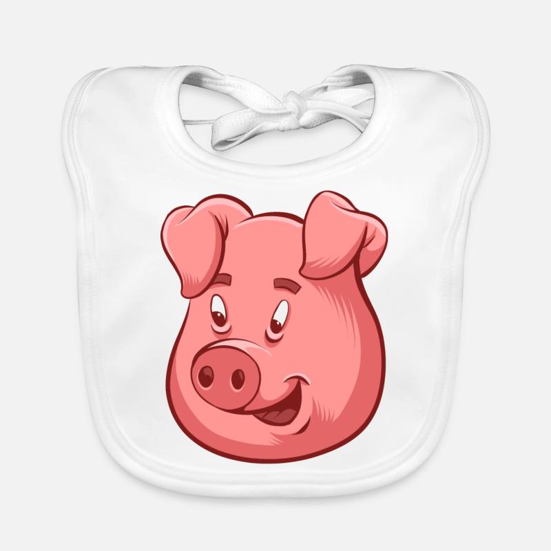 Schwein Illustration Baby Bio-Lätzchen