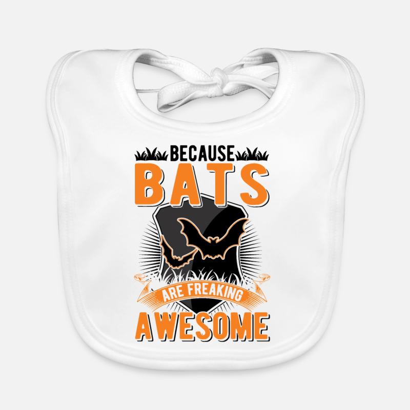 Because Bats are freaking awesome bat Organic Baby Bibs