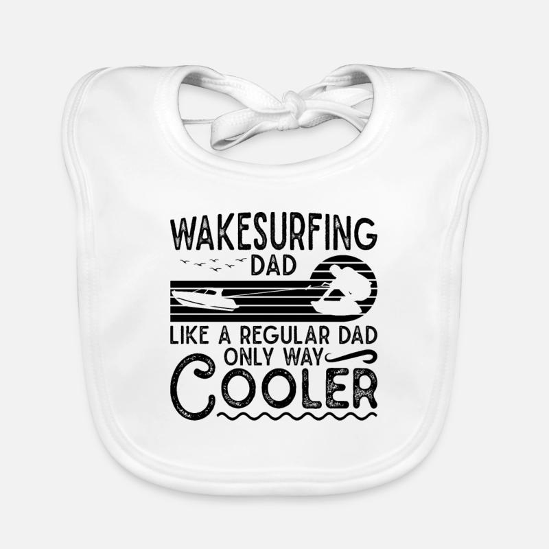 Wakeboarding Wakeboard Wakeboarder Geschenkidee Baby Bio-Lätzchen