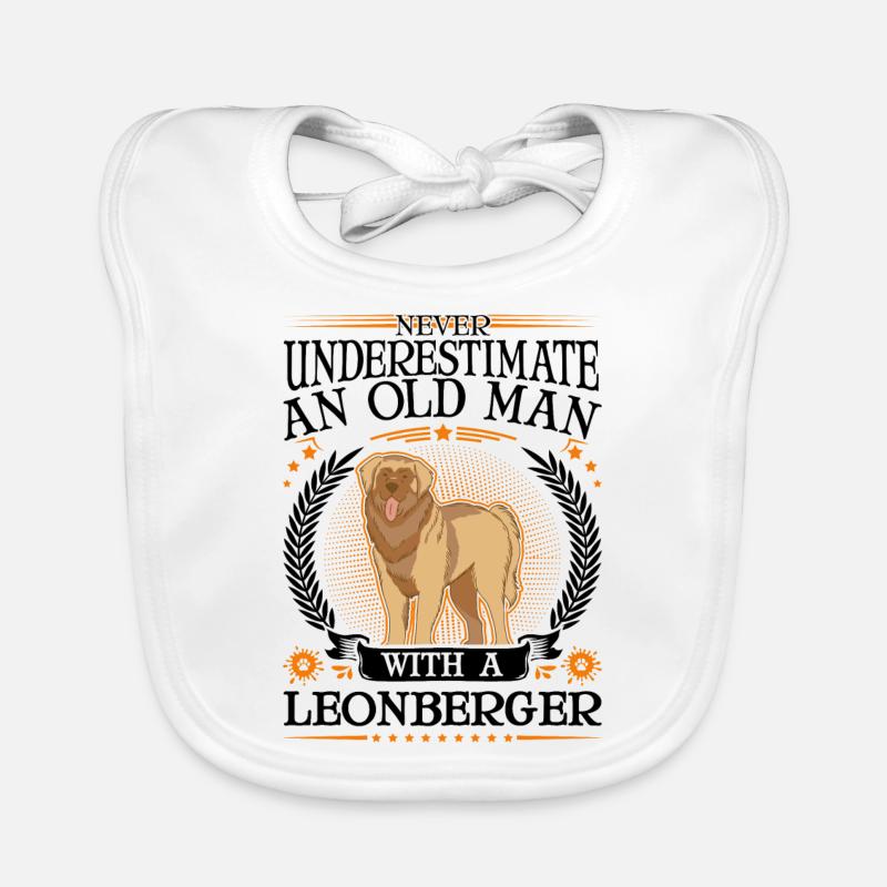 Leonberger Old Man Organic Baby Bibs