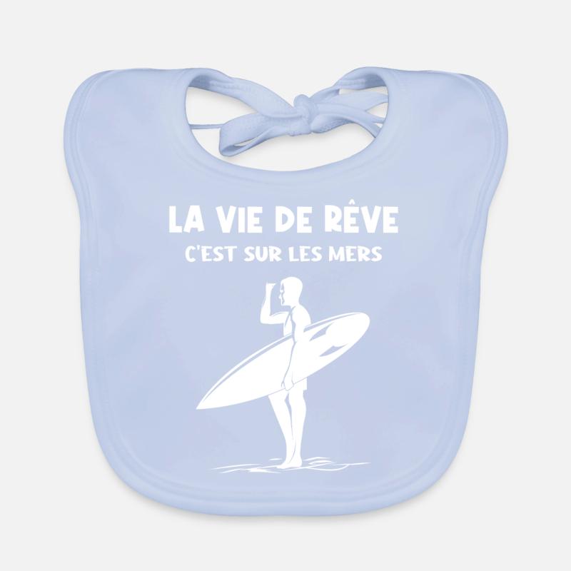 La vie sur les mers Bavoir bio Bébé