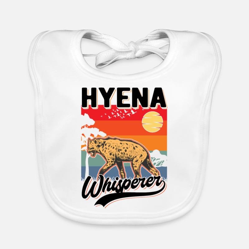 Hyänen Flüsterer Erdwolf Hyena Baby Bio-Lätzchen