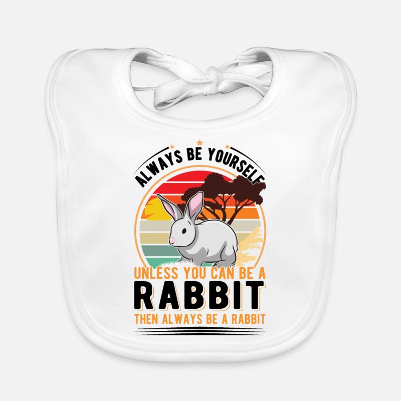 Rabbit Rabbit Rabbit Rabbit Organic Baby Bibs