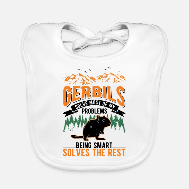 Gerbil Gift Racing Rat Germesau Organic Baby Bibs