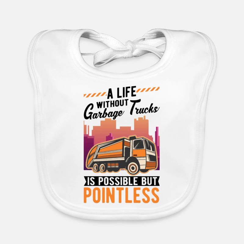 Camion à ordures Müllmann Gift Garbage Collection Bavoir bio Bébé
