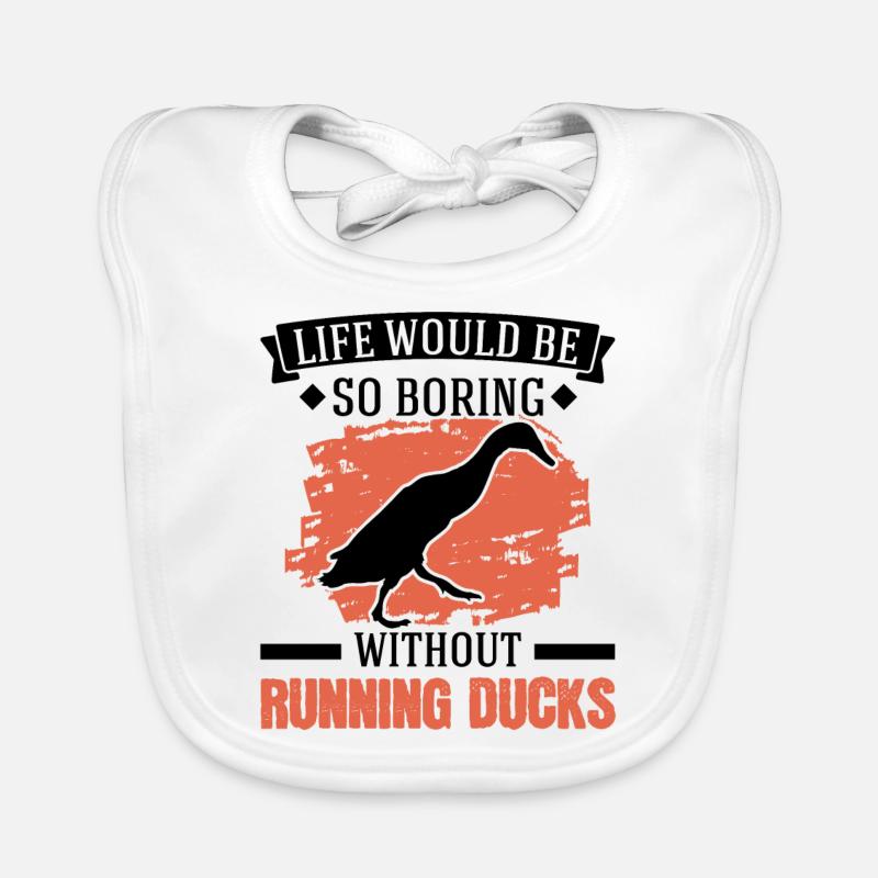 Indian Running Gift Running Duck Organic Baby Bibs