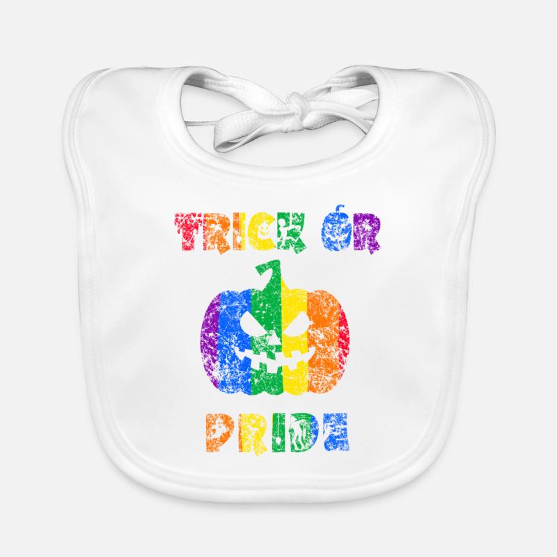 Trick oder Stolz Halloween Stolz Baby Bio-Lätzchen