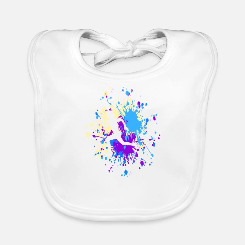 Athletics Run Color Splash Baby Bio-Lätzchen