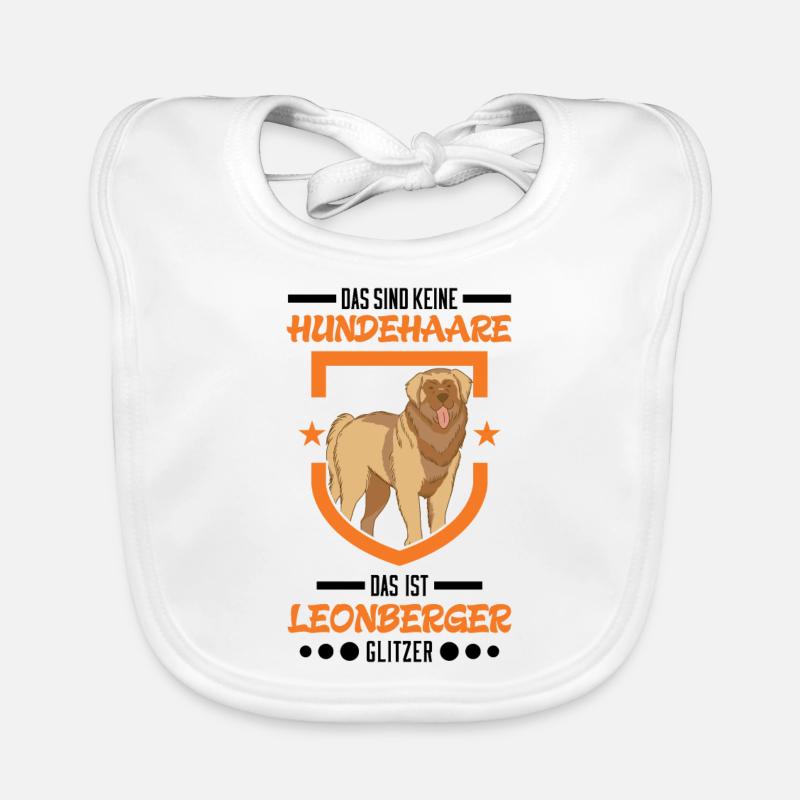 Leonberger Glitzer Baby Bio-Lätzchen