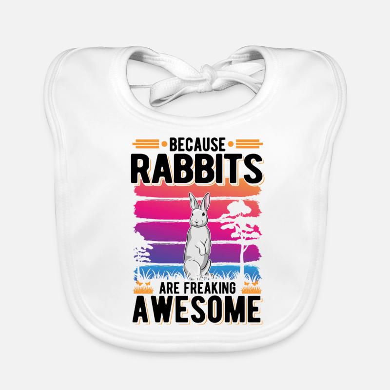 Rabbit Gift Rabbit Rabbit Organic Baby Bibs