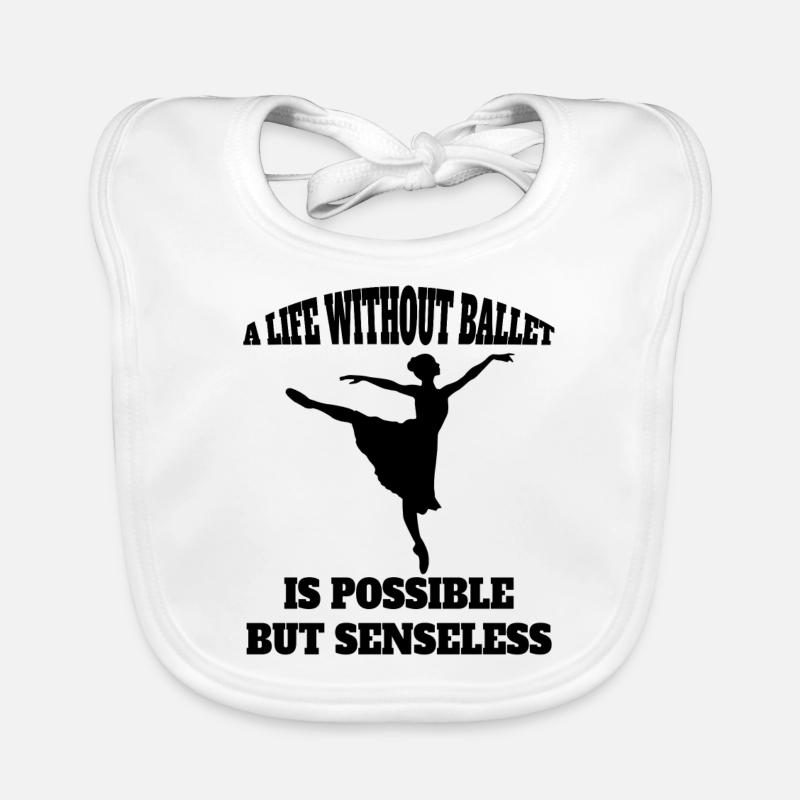 Ballet Dancer Gift Dance Ballerina Dance Class Organic Baby Bibs