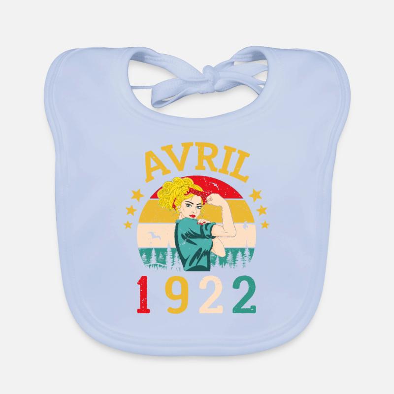 MILLÉSIME AVRIL 1922 ÉDITION LIMITÉE Bavoir bio Bébé