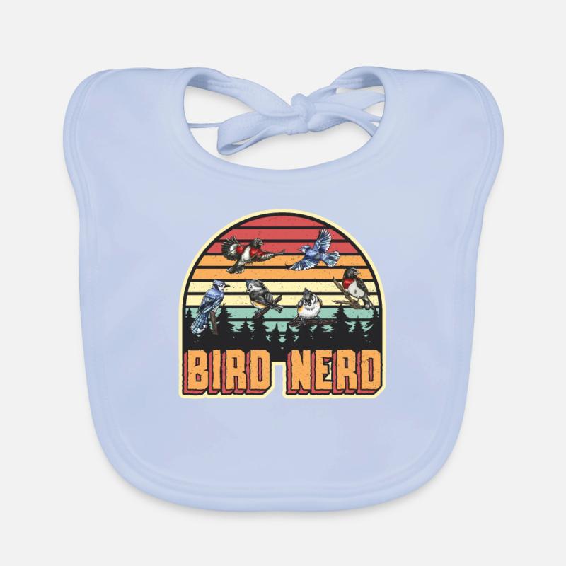 Observation des oiseaux Nerd Bavoir bio Bébé