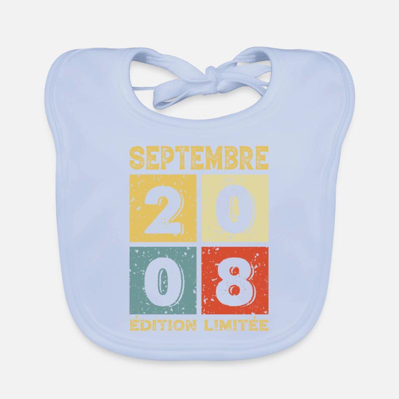 Septembre 2008 Original Idée Cadeau Anniversaire Bavoir bio Bébé