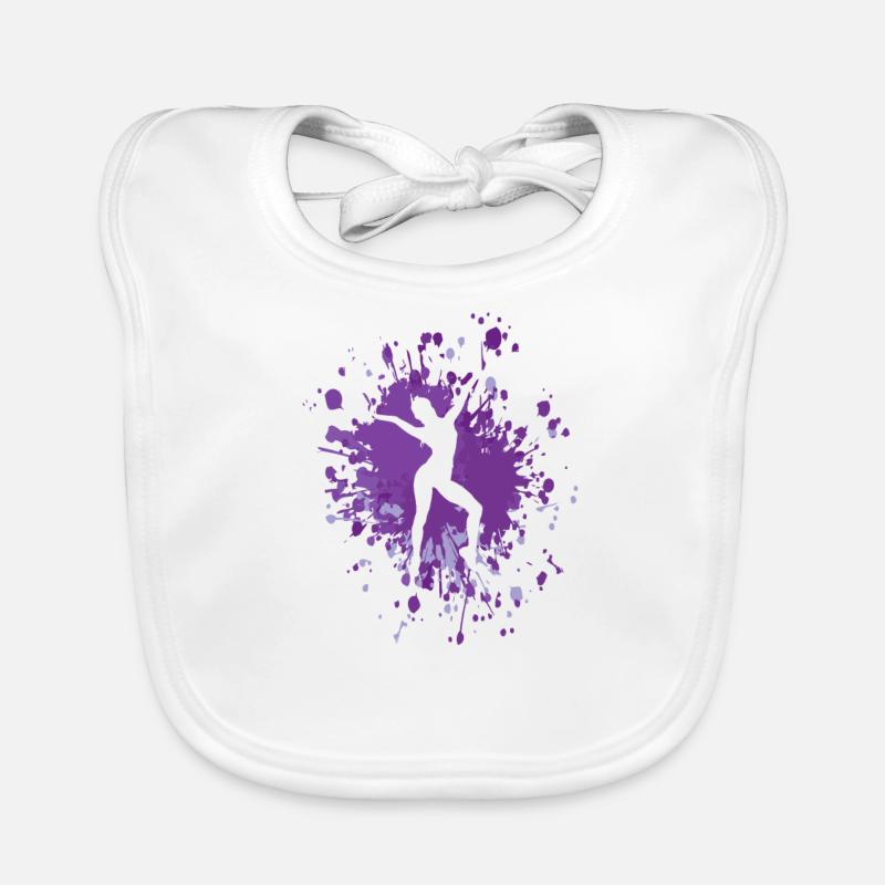 Danseur Pose Color Splash Bavoir bio Bébé