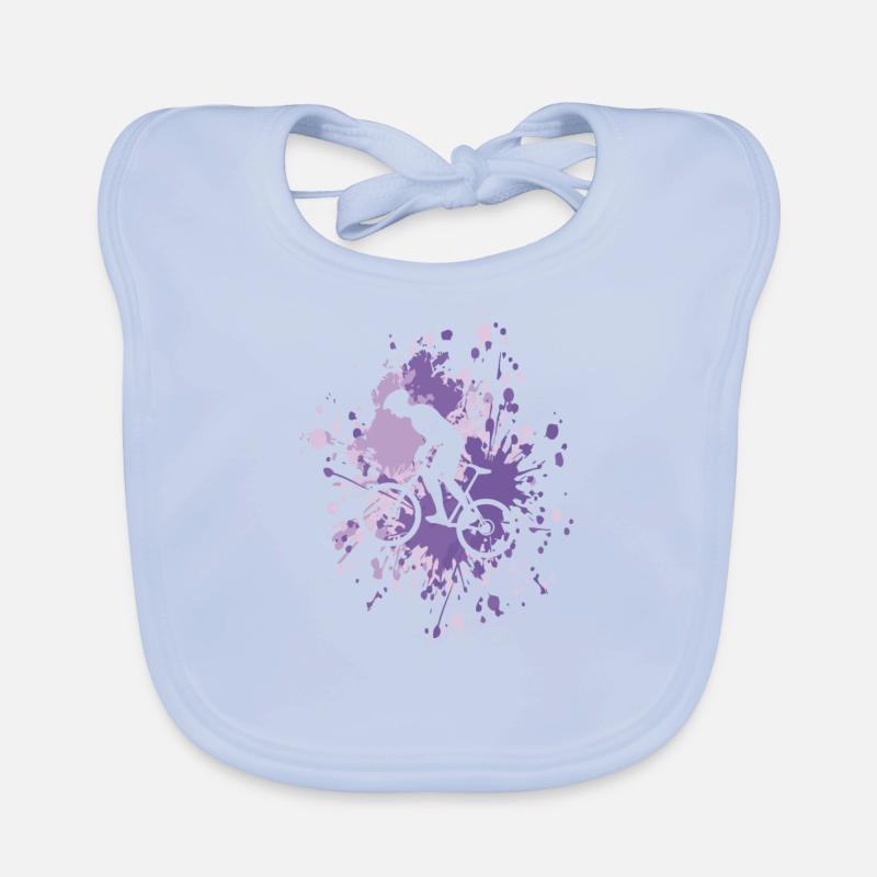 Vélo Passion Color Splash Bavoir bio Bébé