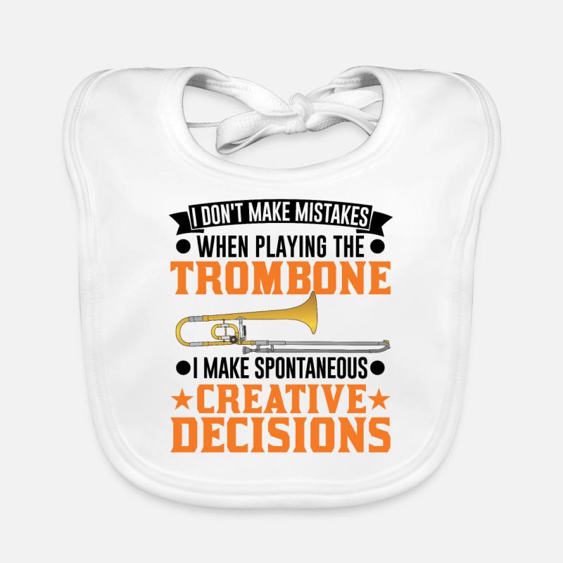 Trombone Creative Decisions Tromboniste Bavoir bio Bébé