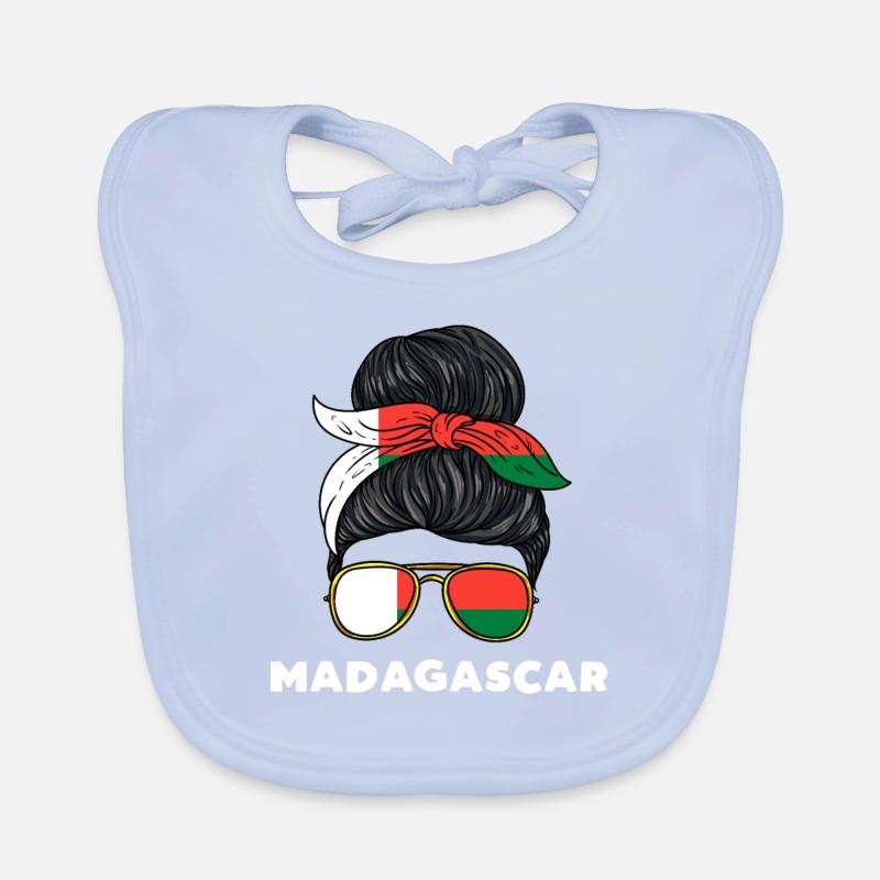 Madagaskar Mädchen Baby Bio-Lätzchen