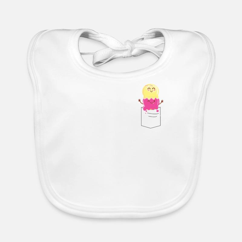 Cône de poche de crème glacée Bavoir bio Bébé