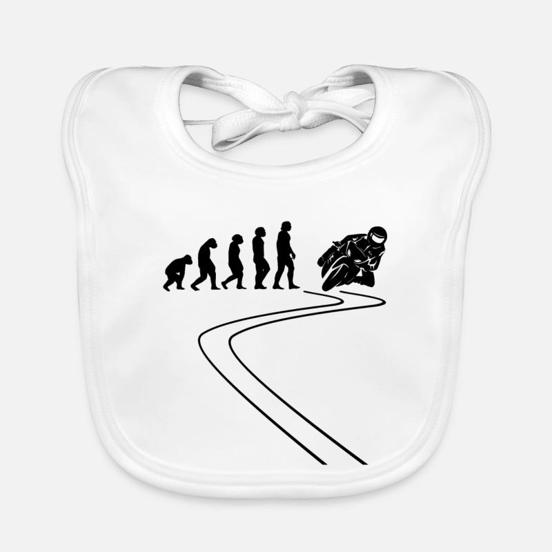 Motorradfahrer Motorcycle Moped Evolution Motorrad Baby Bio-Lätzchen