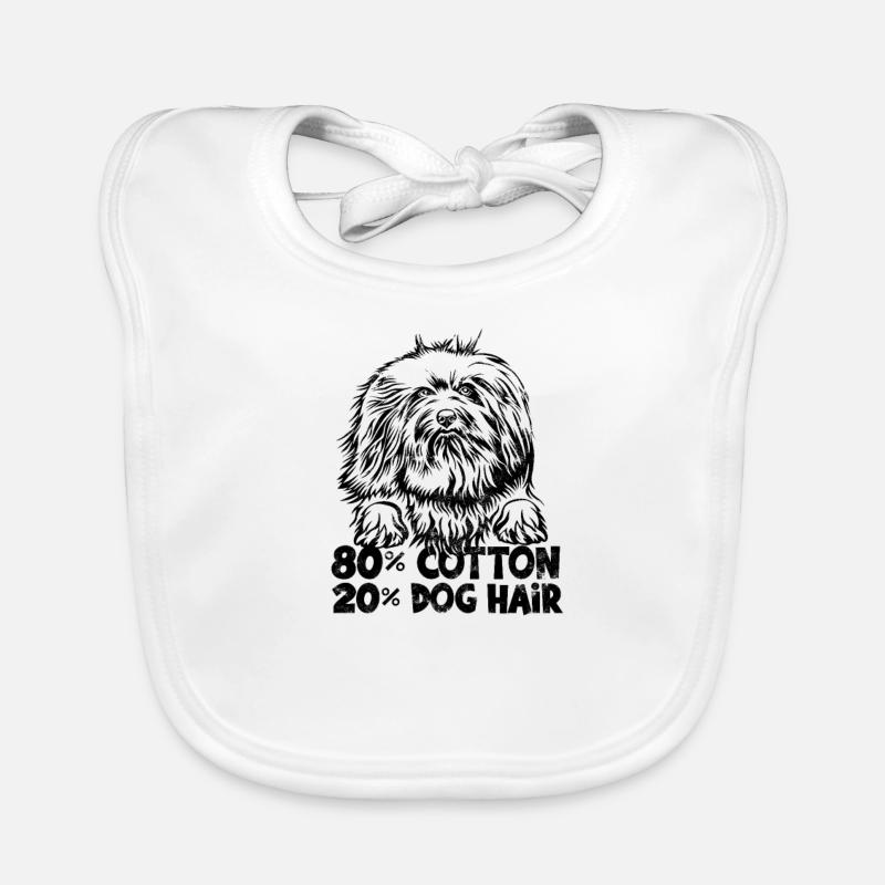 80% Baumwolle 20% Hundehaar - Hundepfleger Baby Bio-Lätzchen