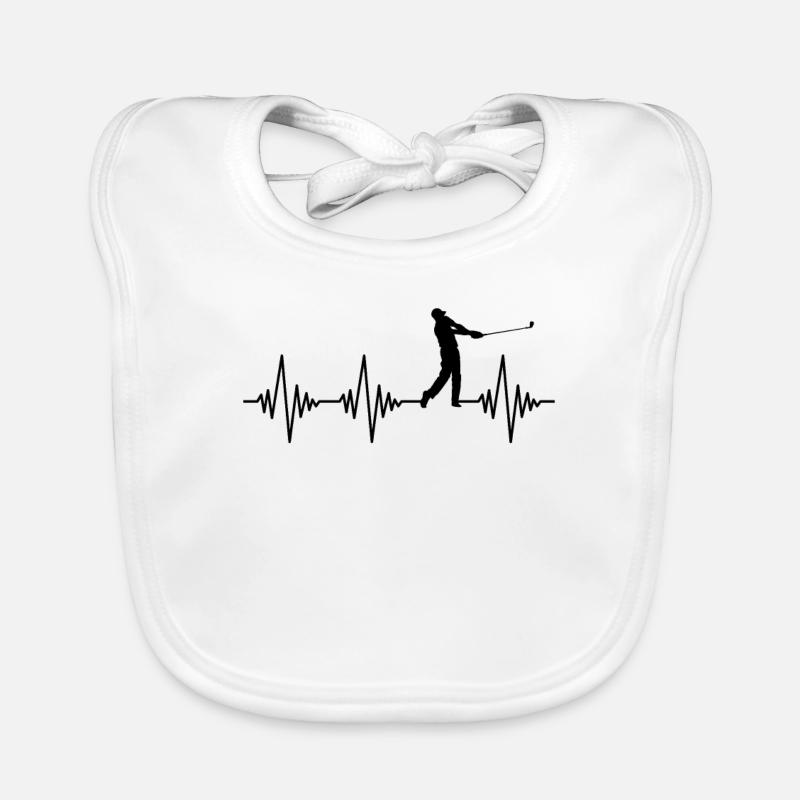Golf Heartbeat Bavoir bio Bébé