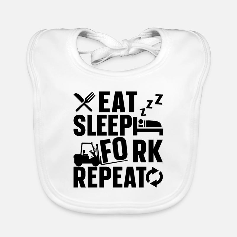 Staplerfahrer Coole Gabelstapler Geschenkidee Baby Bio-Lätzchen