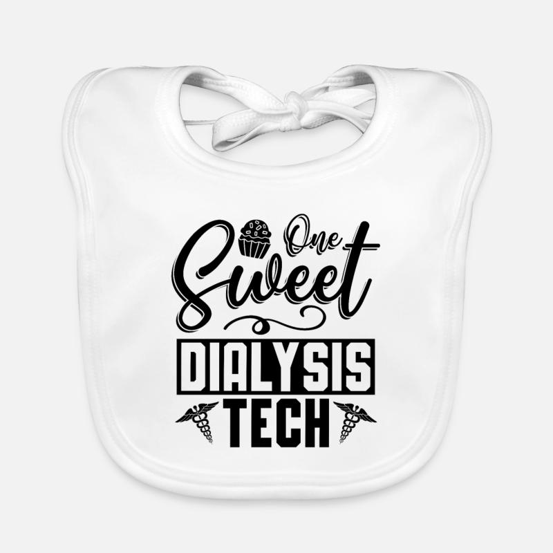 Dialyse Nephrologie Dialysetechniker Geschenkidee Baby Bio-Lätzchen