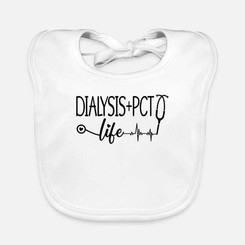Dialyse Technicien en dialyse Néphrologie Idée cadeau Bavoir bio Bébé