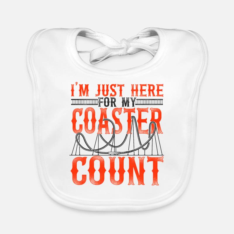 Roller Coaster Vintage I'm Just Organic Baby Bibs